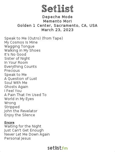 setlist fm|Depeche Mode Concert Setlists .